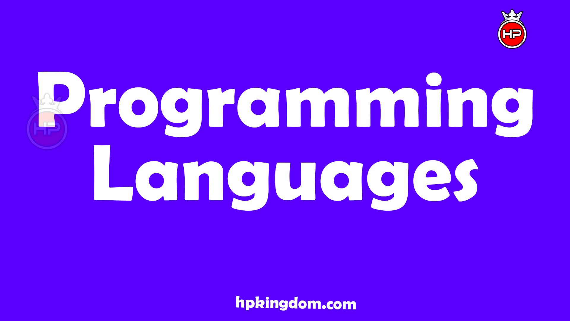 What is Programming language ?