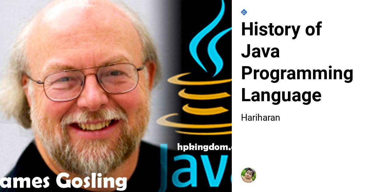 History of Java Programming Language