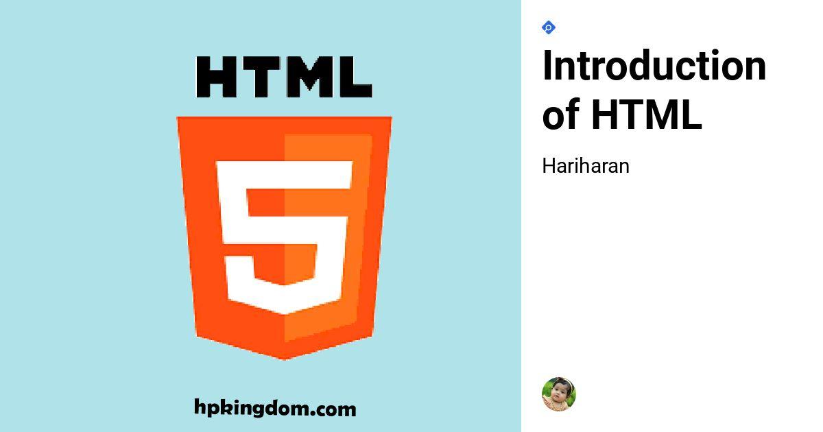 HTML 5 Tutorial for Beginners